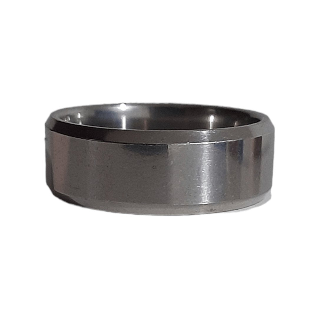 Anillo Liso Plateado - Diversa Colección