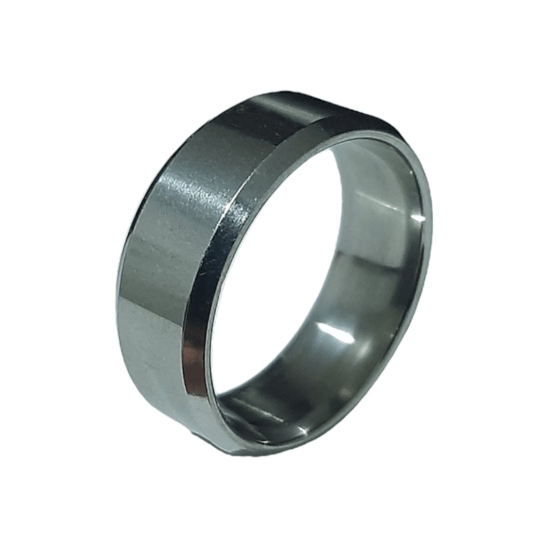 Anillo Liso Plateado - Diversa Colección