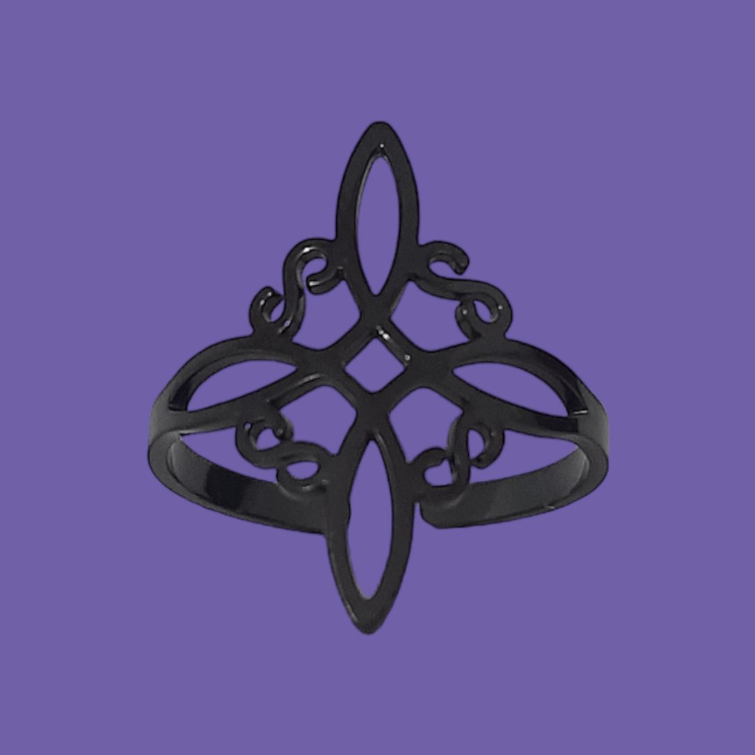 Anillo Nudo De Bruja Amuleto Protección - Diversa Colección
