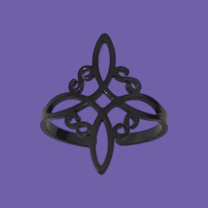 Anillo Nudo De Bruja Amuleto Protección - Diversa Colección