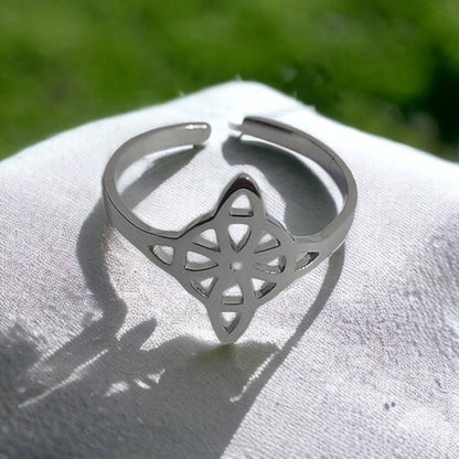 Anillo Nudo De Bruja Slim - Diversa Colección