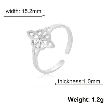 Anillo Nudo De Bruja Slim - Diversa Colección