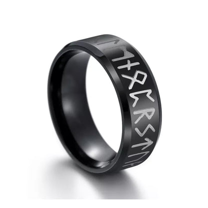 Anillo Runas Negro - Diversa Colección