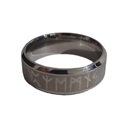 Anillo Runas Plateado - Diversa Colección
