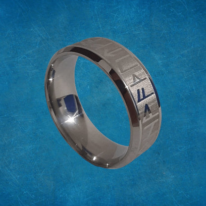 Anillo Runas Plateado - Diversa Colección
