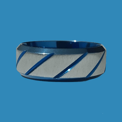 Anillo Sarga Azul - Diversa Colección