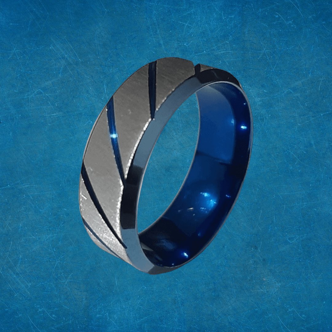 Anillo Sarga Azul - Diversa Colección