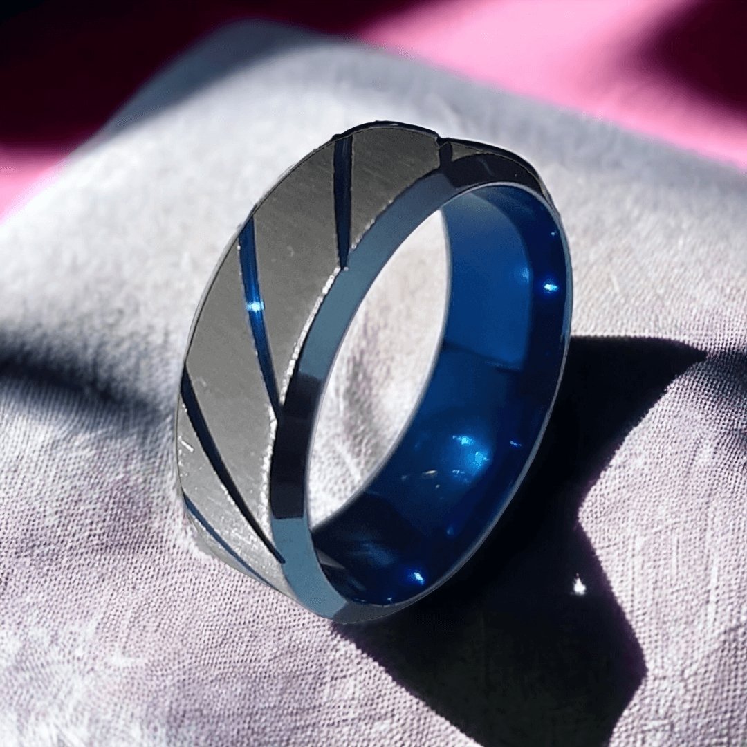 Anillo Sarga Azul - Diversa Colección