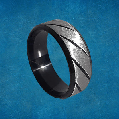 Anillo Sarga Negro - Diversa Colección