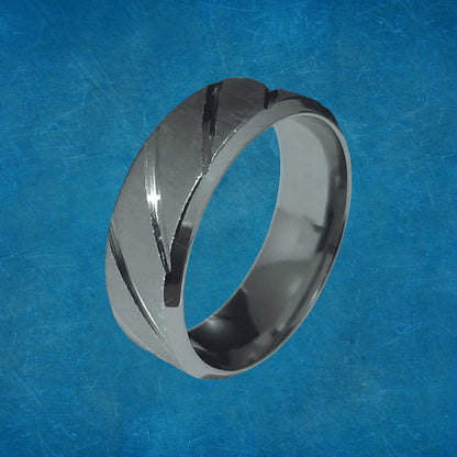 Anillo Sarga Plateado - Diversa Colección