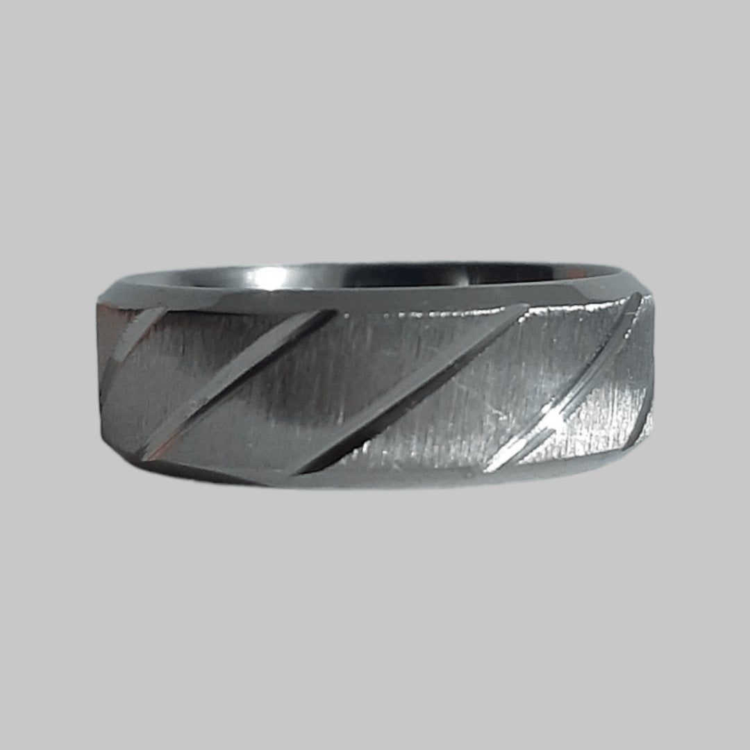 Anillo Sarga Plateado - Diversa Colección