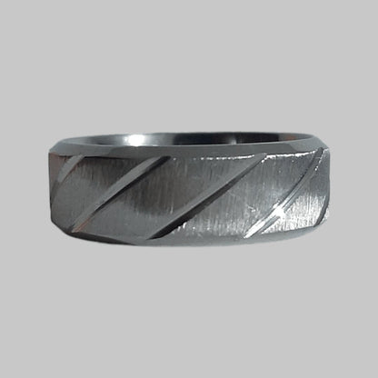 Anillo Sarga Plateado - Diversa Colección