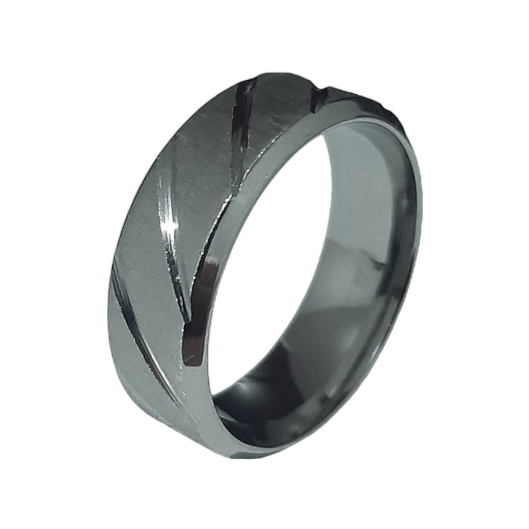 Anillo Sarga Plateado - Diversa Colección