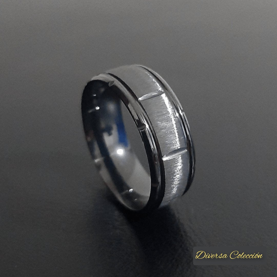 Anillo Tex Negro - Diversa Colección