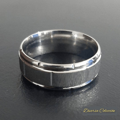 Anillo Tex Plateado - Diversa Colección