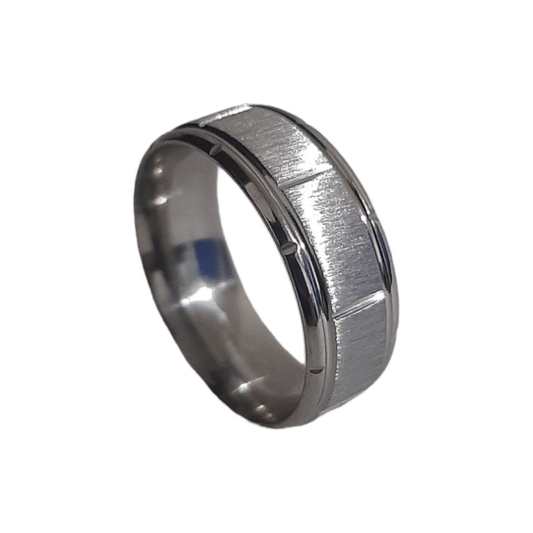 Anillo Tex Plateado - Diversa Colección