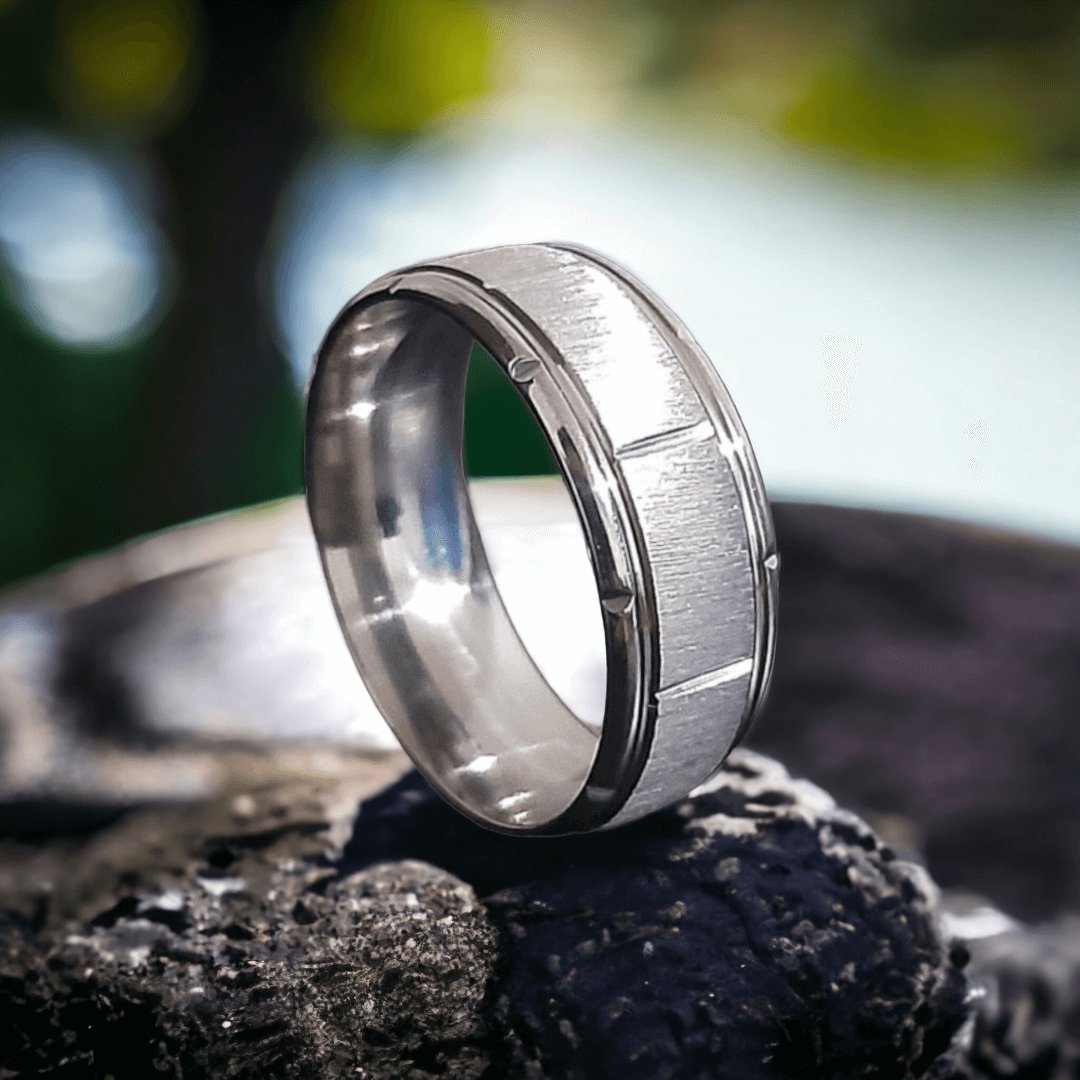 Anillo Tex Plateado - Diversa Colección
