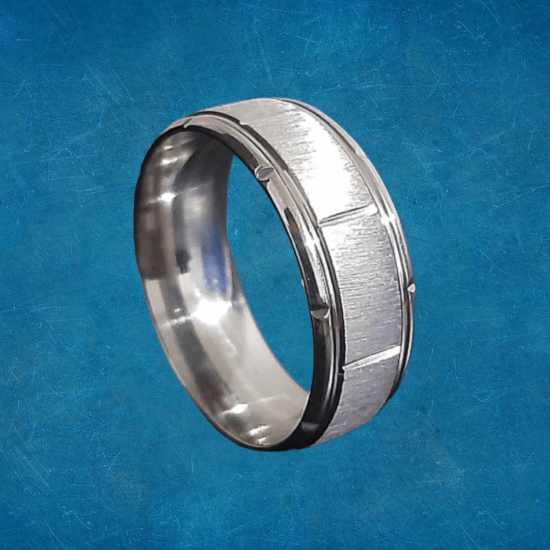 Anillo Tex Plateado - Diversa Colección