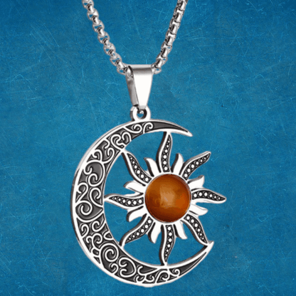Collar Colgante Sol Y Luna