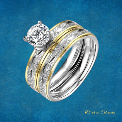 Anillos Amor Brillante - Diversa Colección