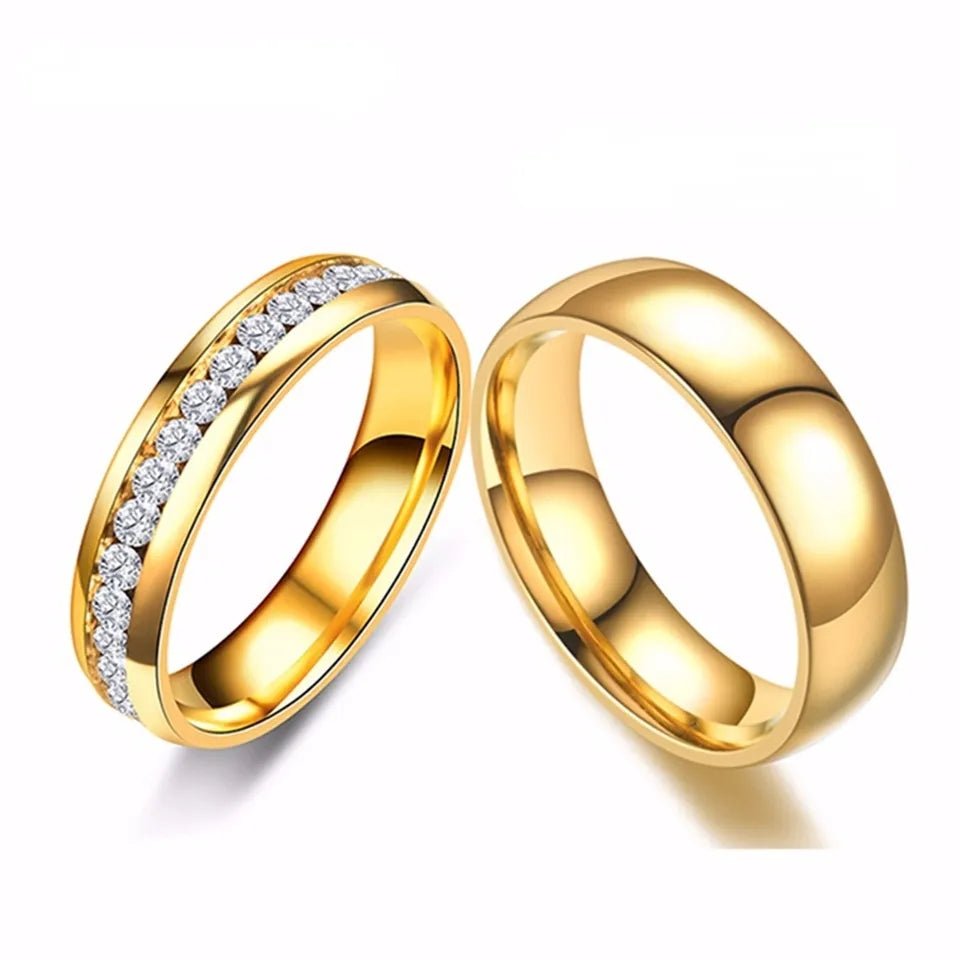 Anillos Brillo Dorado - Diversa Colección