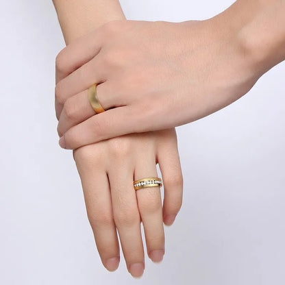 Anillos Brillo Dorado - Diversa Colección