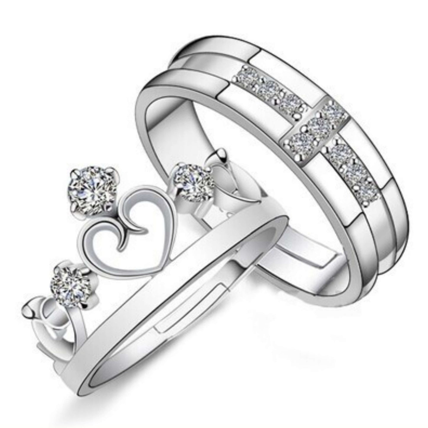 Anillos Corona & Cruz S925