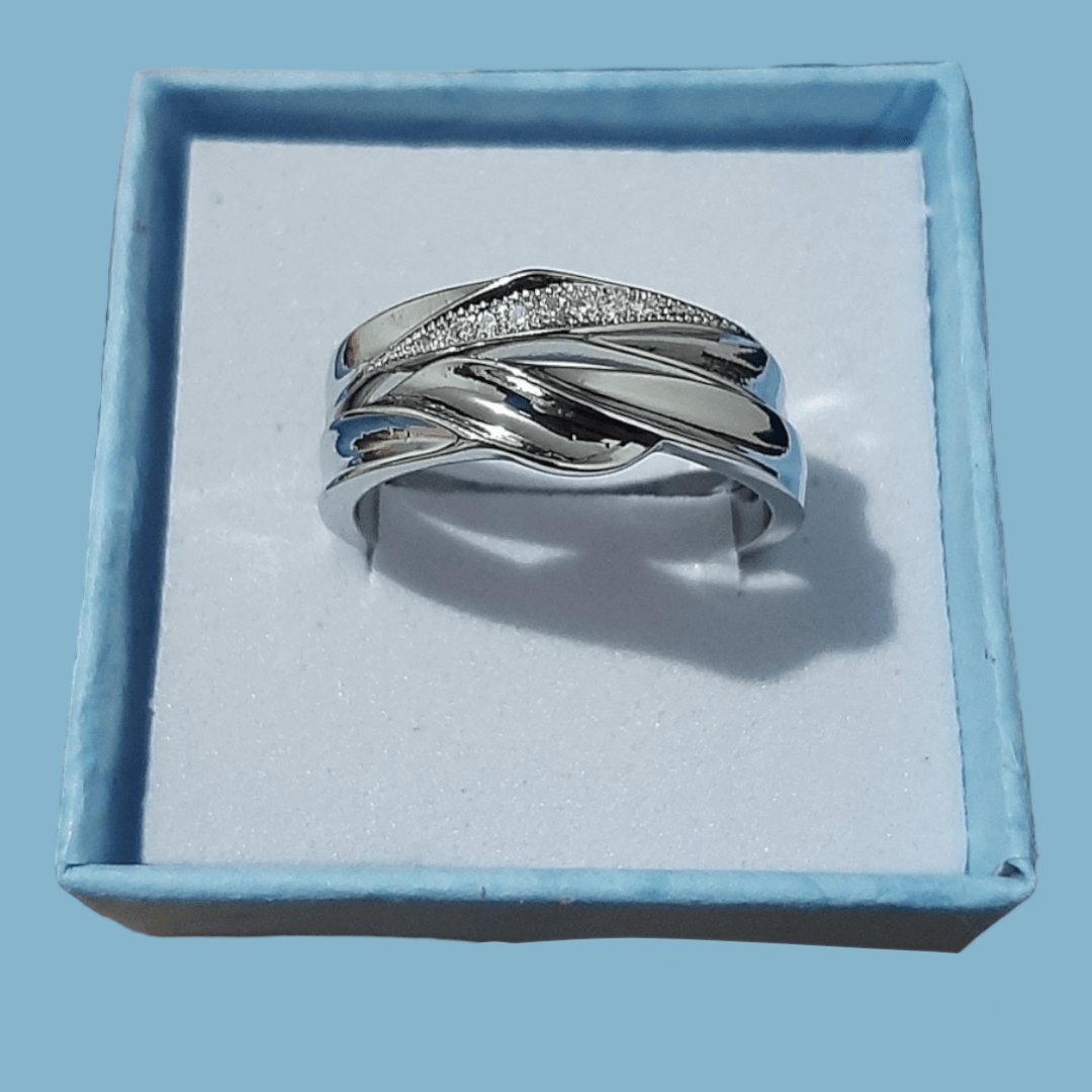 Anillos Ajustables Plata S925 Pareja - Diversa Coleccion