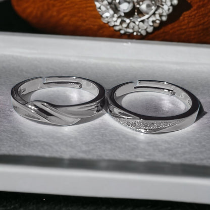 Anillos Nudo Plata S925 Ajustables - Diversa Colección