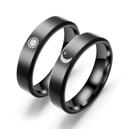 Anillos Sol & Luna Negros