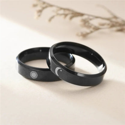 Anillos Sol & Luna Negros