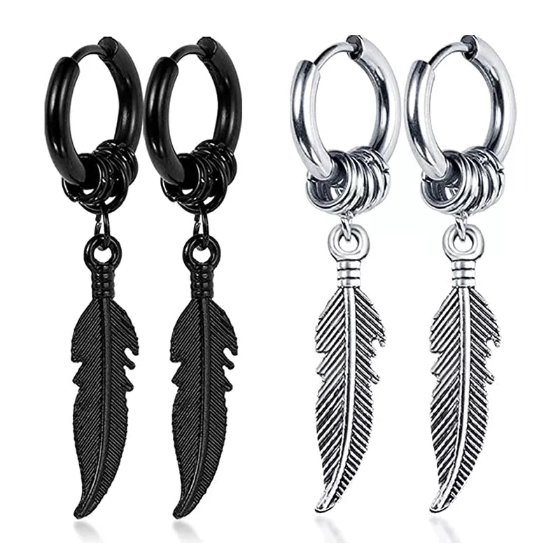 Aretes Aro & Pluma