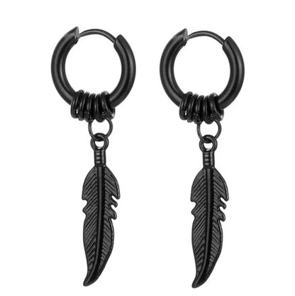 Aretes Aro & Pluma