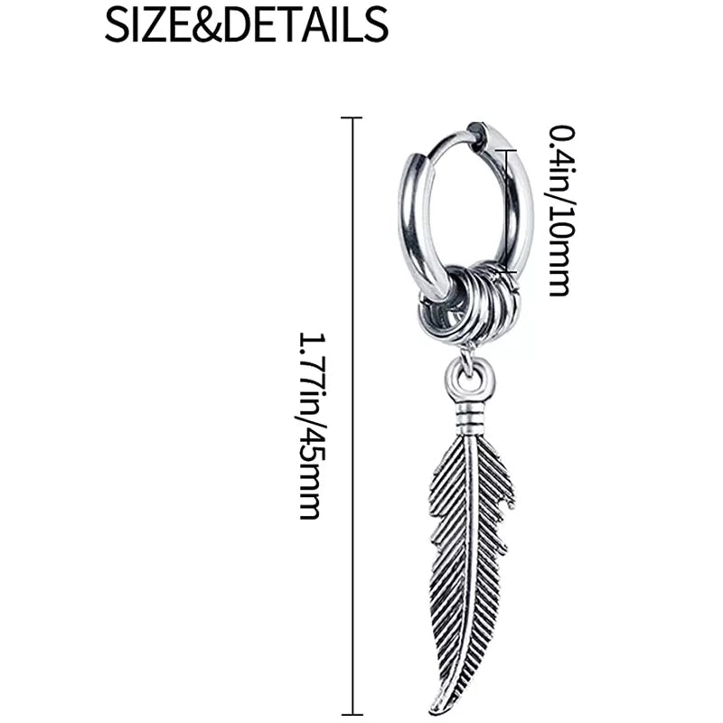 Aretes Aro & Pluma
