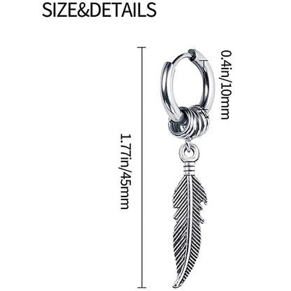 Aretes Aro & Pluma