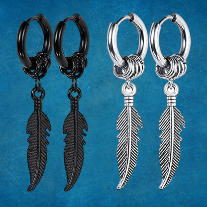 Aretes Aro & Pluma