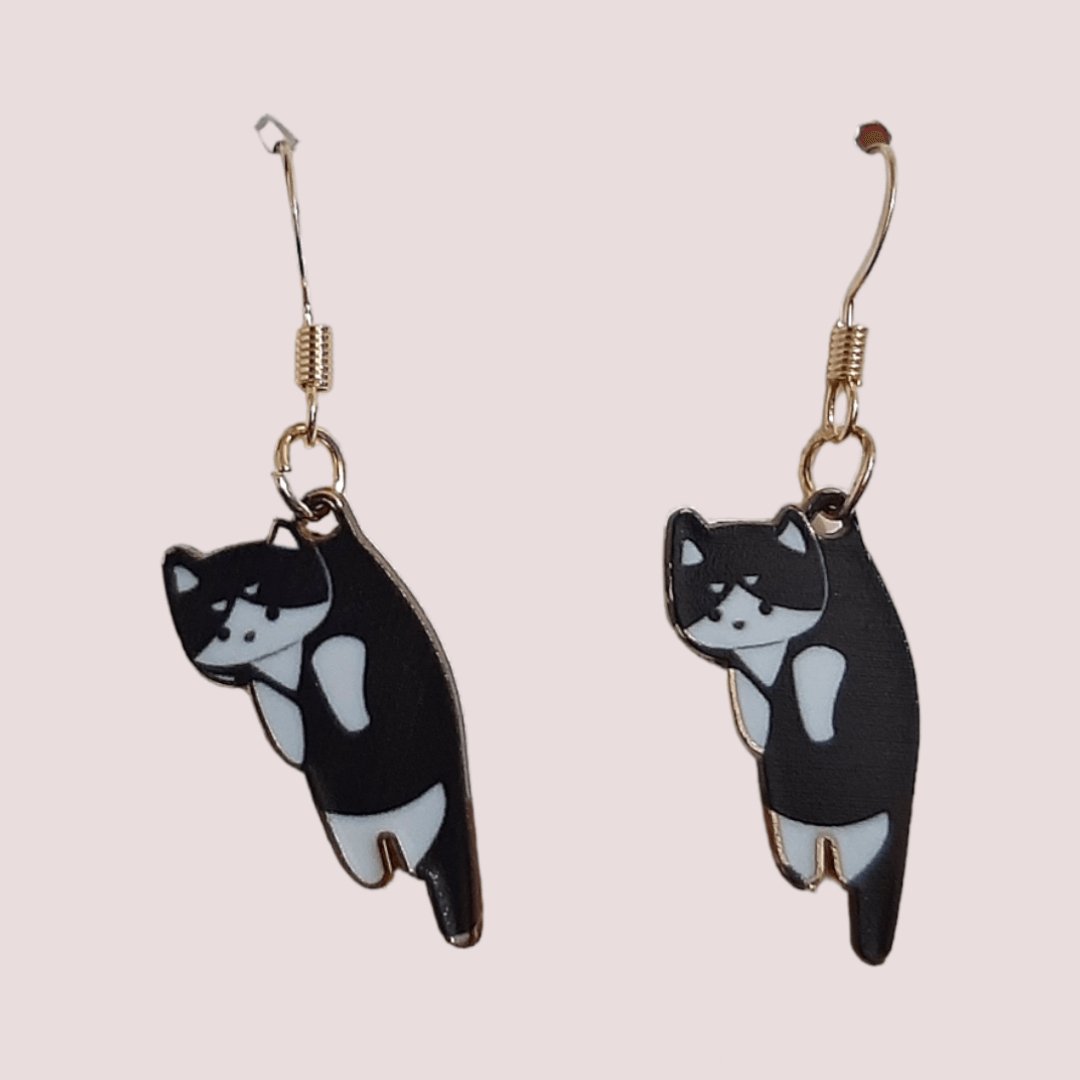 Aretes Gato Negro - Diversa Coleccion