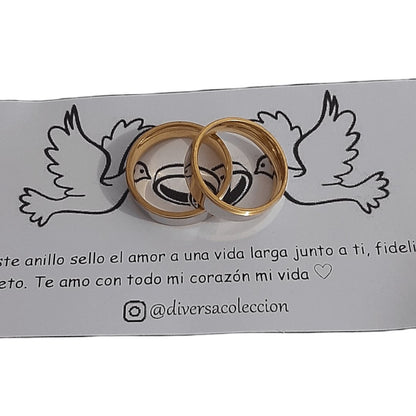 Argollas Gold & Plated