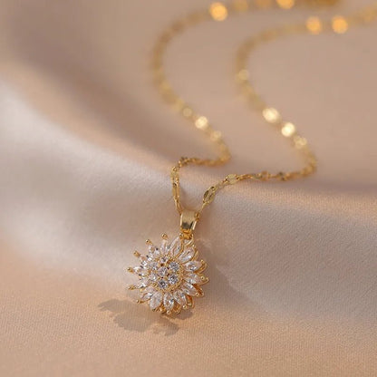 Collar Girasol Giratorio - Diversa Colección