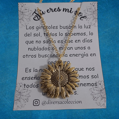 Collar Girasol You Are My Sunshine Amarillo