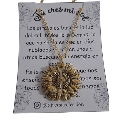 Collar Girasol You Are My Sunshine Amarillo