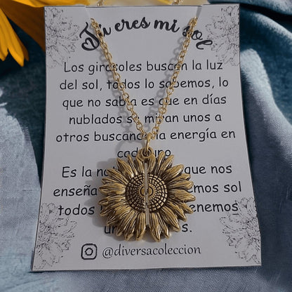 Collar Girasol You Are My Sunshine Amarillo