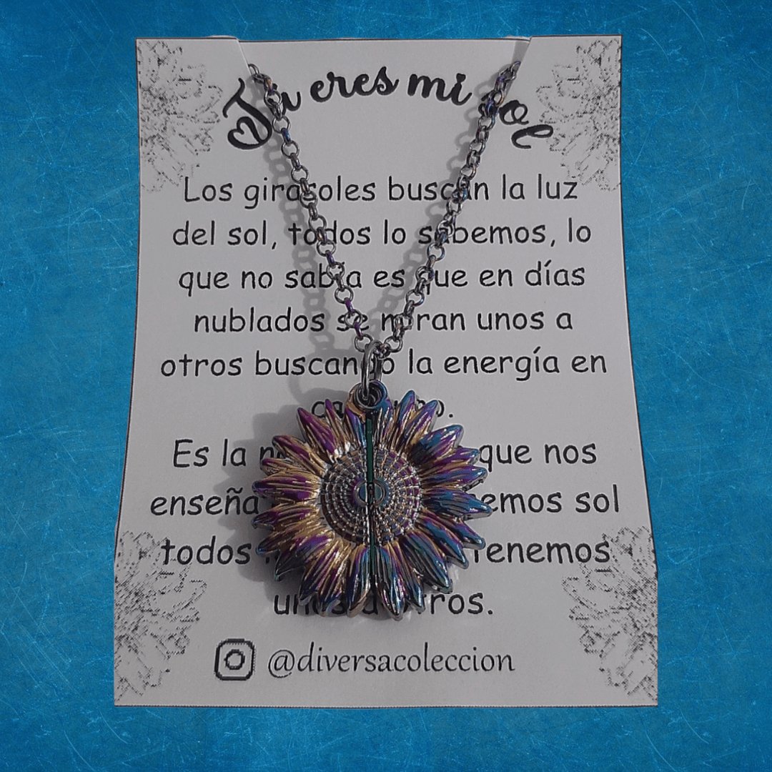 Collar Girasol You Are My Sunshine Multicolor - Diversa Colección