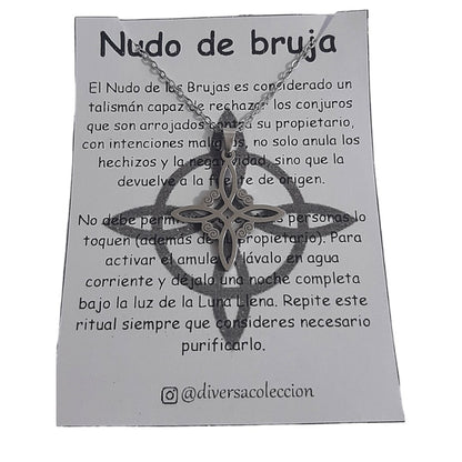 Collar Nudo De Bruja Amuleto Protección - Diversa Colección