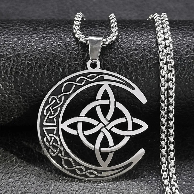 Collar Nudo De Bruja & Luna - Diversa Colección