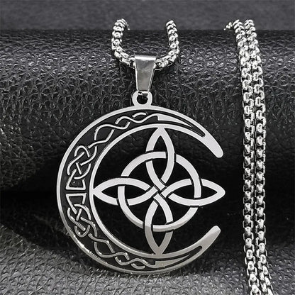 Collar Nudo De Bruja & Luna - Diversa Colección