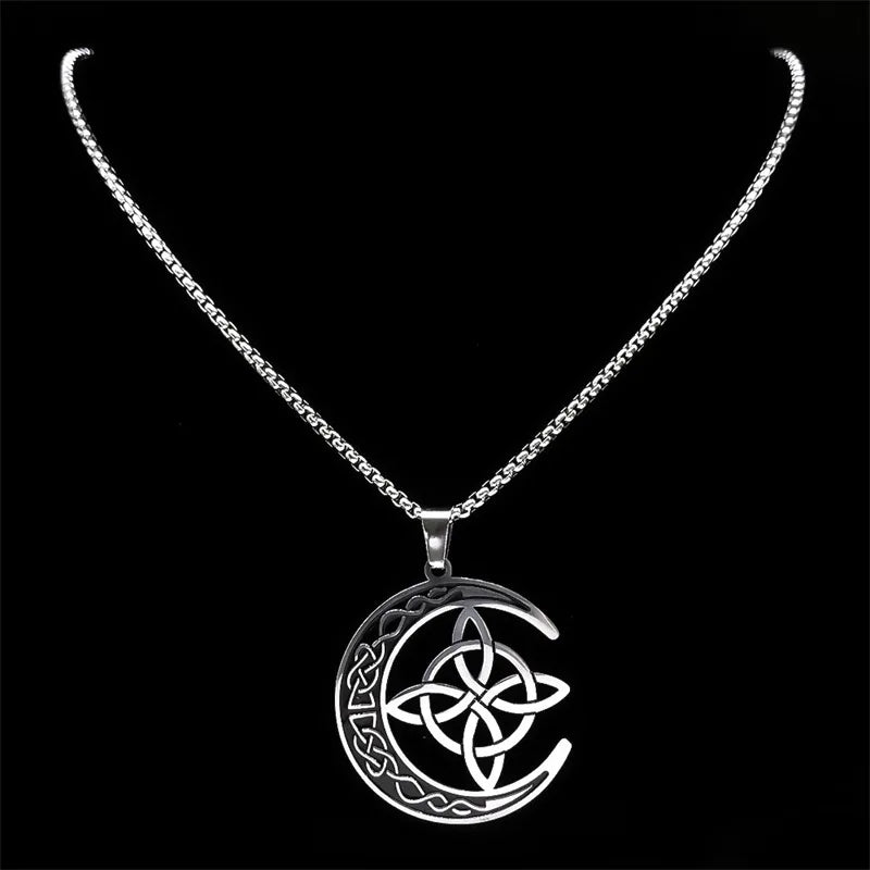 Collar Nudo De Bruja & Luna - Diversa Colección
