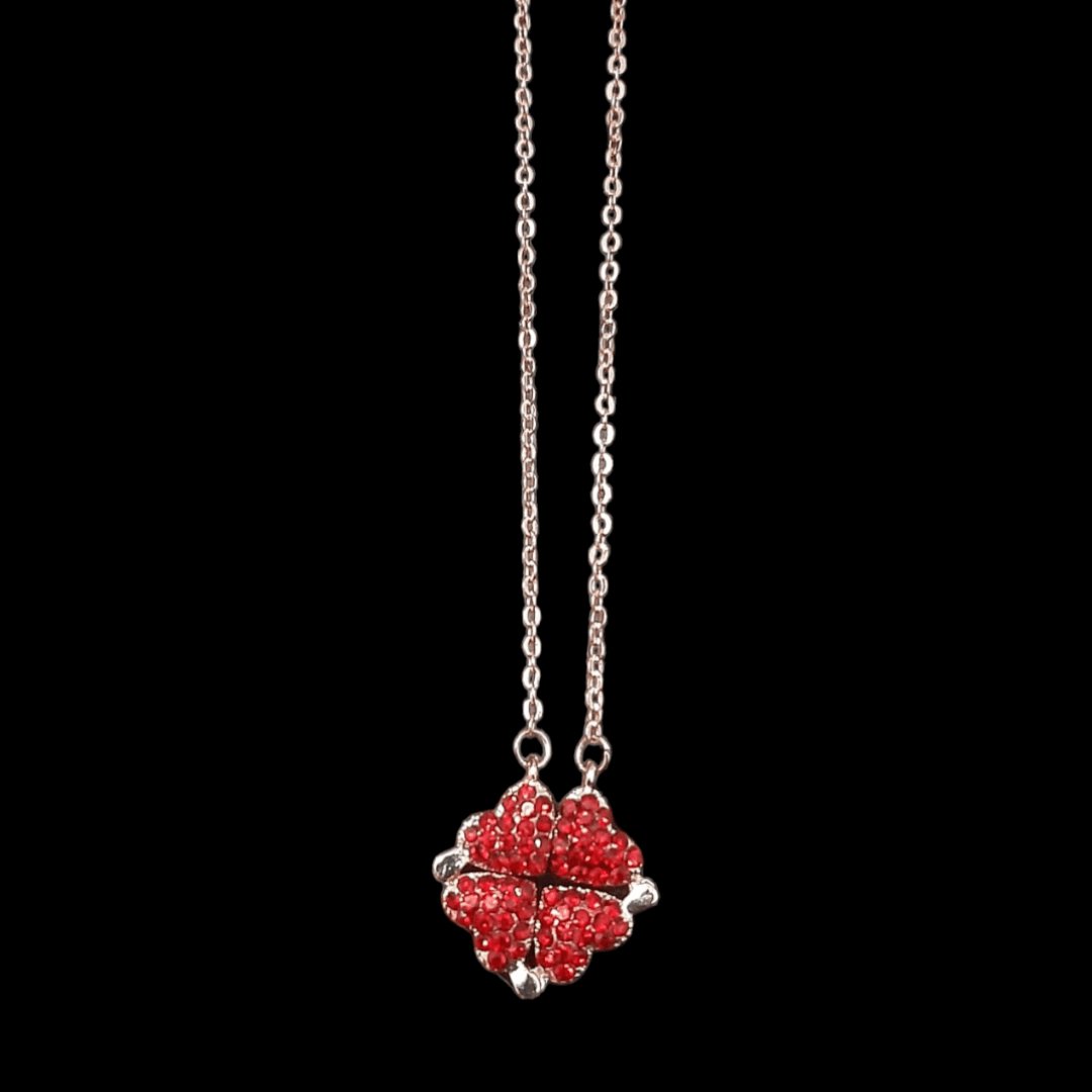 Collar Trébol & Corazón Doble Color - Diversa Colección
