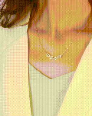 Collar Trébol & Corazón Plateado - Diversa Colección