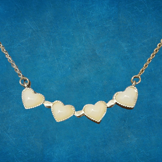 Collar Trébol & Corazón Rose - Diversa Colección